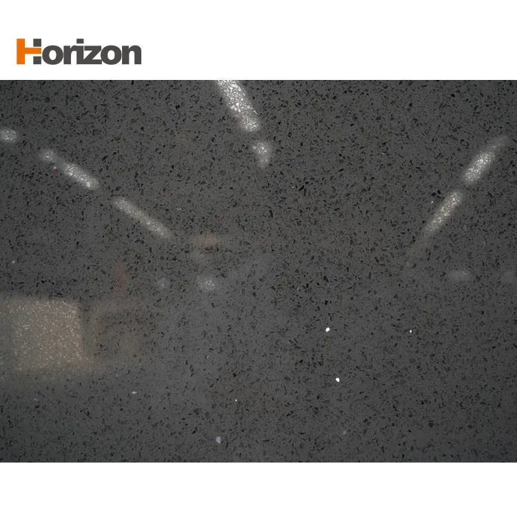Calacatta Black Polished Engineered Quartz Slab 3200x1600mm