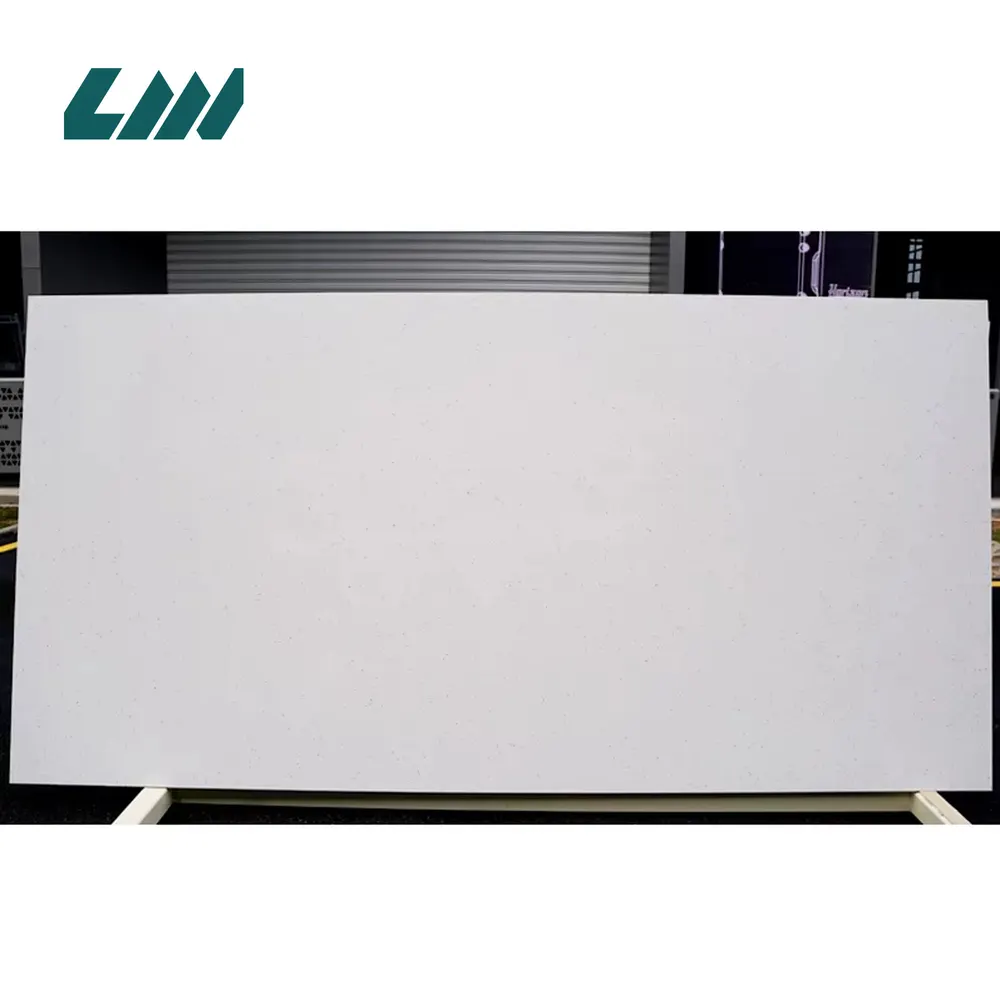 Jade-Look White Engineered Quartz Slab 3200x1600mm