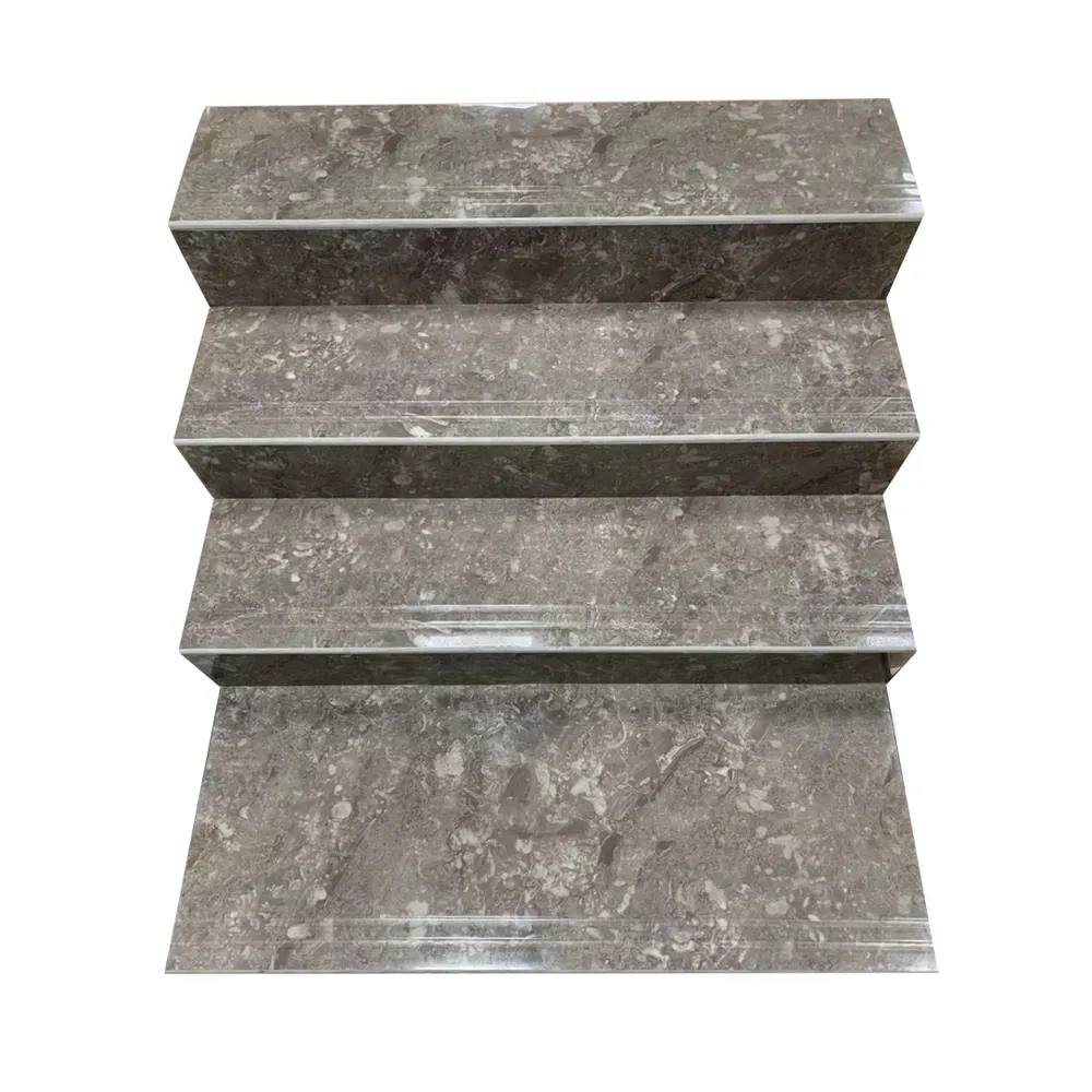 Marble-Look Porcelain Stair Tread Tile 470x1200mm