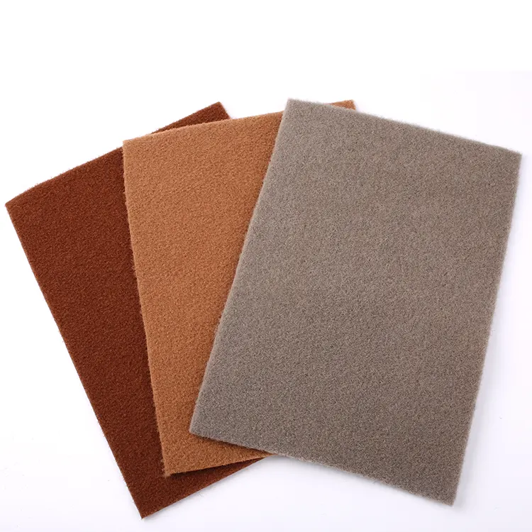 Velour Blue/Brown Polyester Carpet Roll With Latex Backing