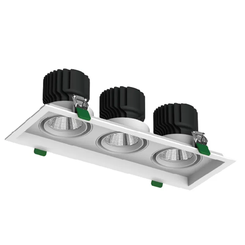 Adjustable Recessed Aluminum LED Grille Spotlight 24-32W