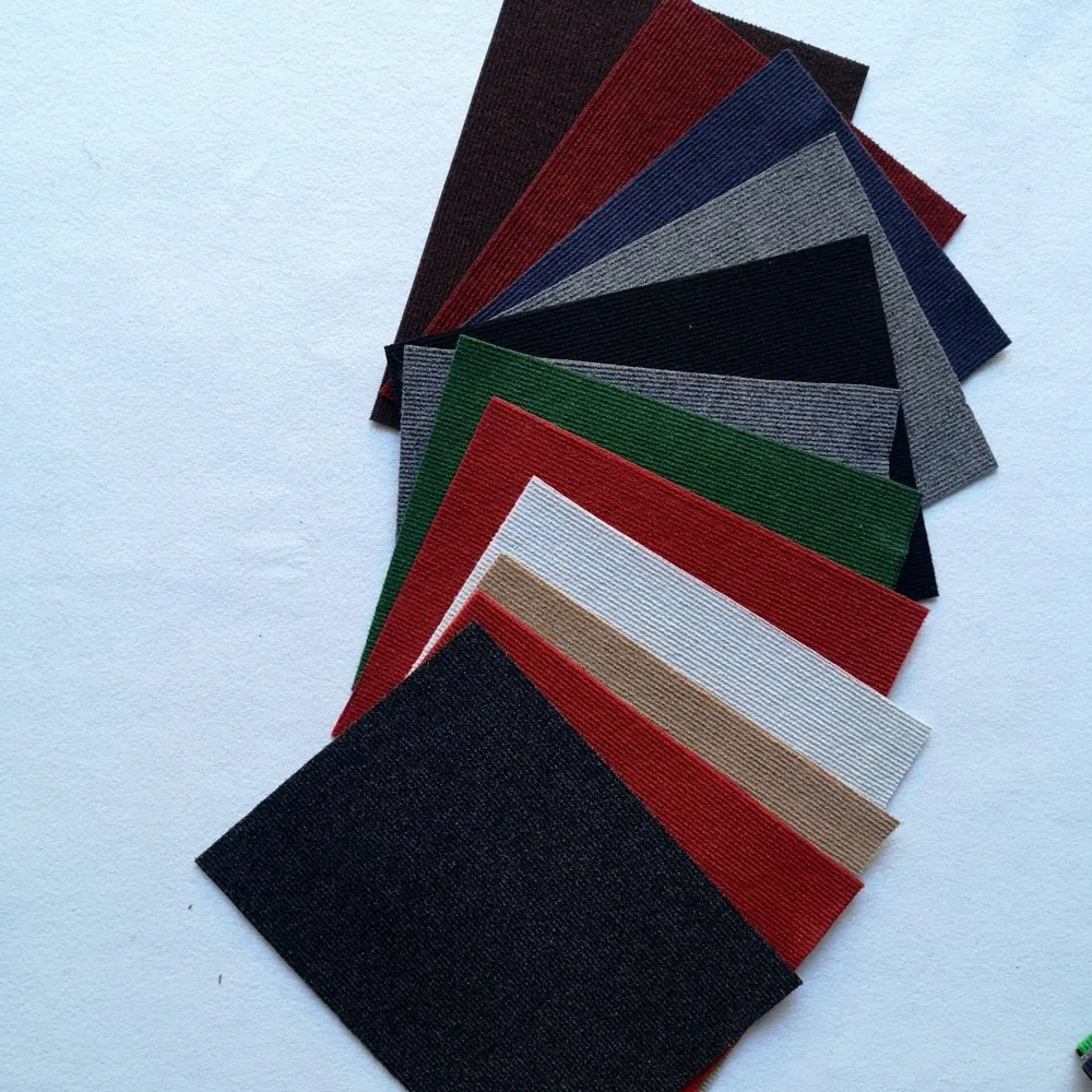 Ribbed Polyester Floor Carpet With Latex Backing