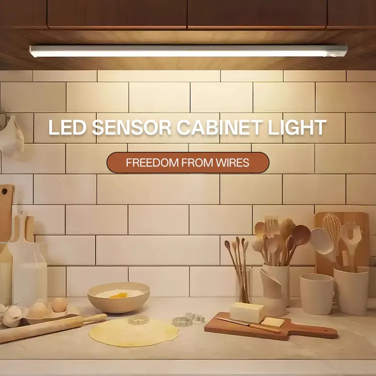 Motion-Sensor Rechargeable Aluminum LED Cabinet Light 0.6-2.5W