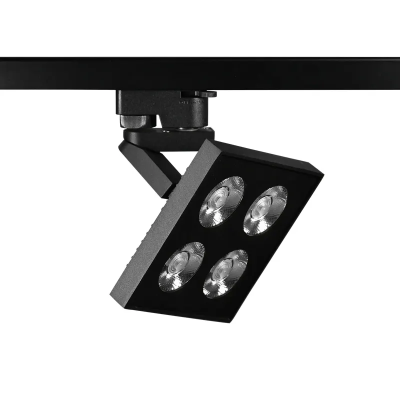 Adjustable Aluminum LED Track Spotlight Black/White 10-20W