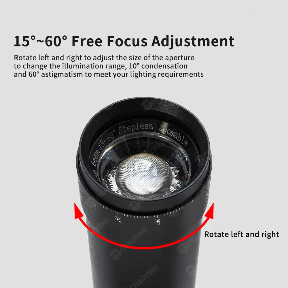 Adjustable Aluminum Magnetic COB LED Track Spotlight 10-30W