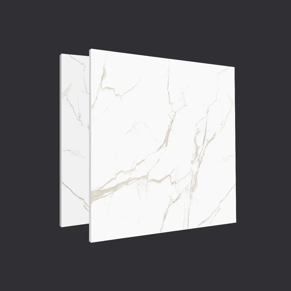Non-Slip Stone-Look Polished Porcelain Floor Tile 600x600mm