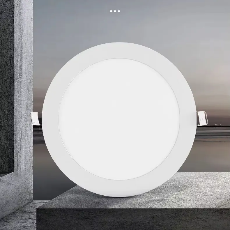Slim Recessed Round LED Panel Light 3-24W