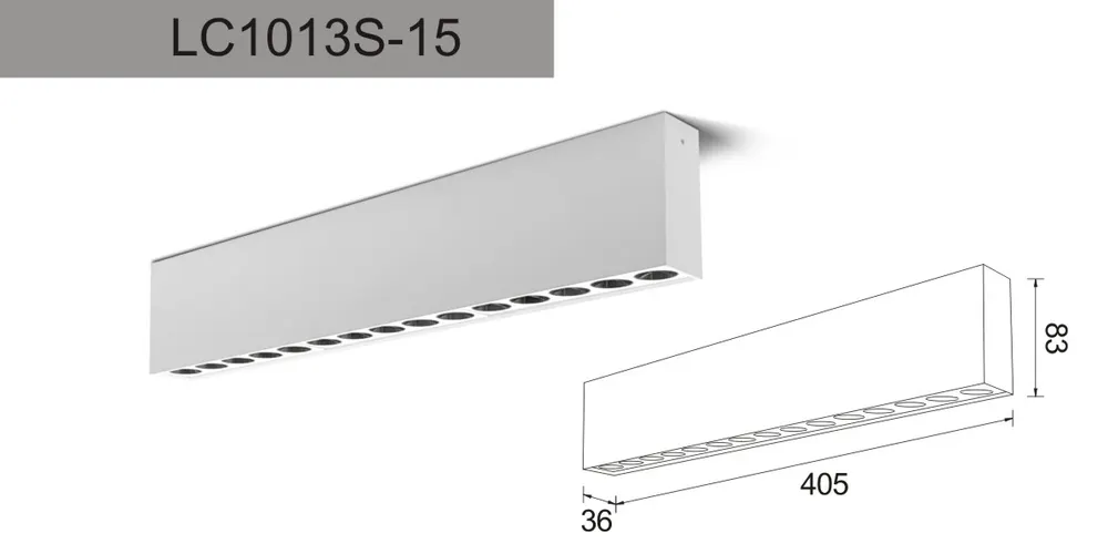 Anti-Glare Surface-Mounted Aluminum LED Grille Spotlight