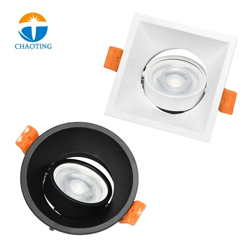 Anti-Glare Tuya WiFi Recessed LED Downlight Black 9/12W IP65 3CCT Selectable