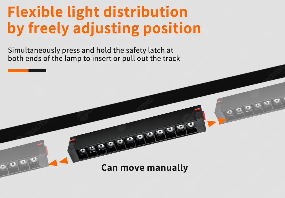 Smart Dimmable Aluminum Magnetic LED Track Spotlight 18W
