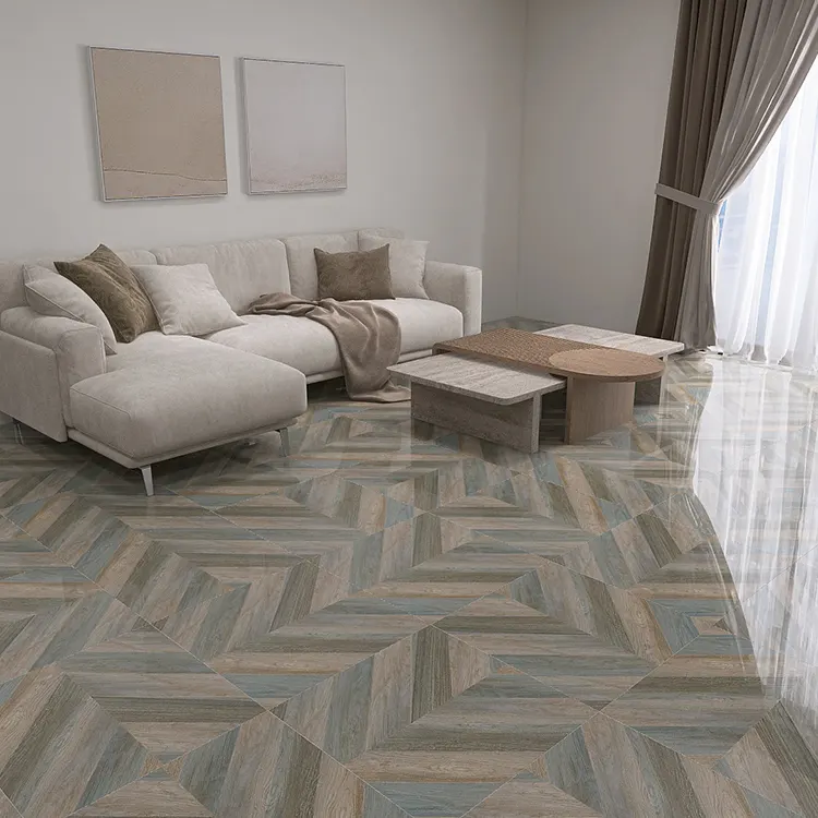Wood-Look Porcelain Floor Tile 600x600mm