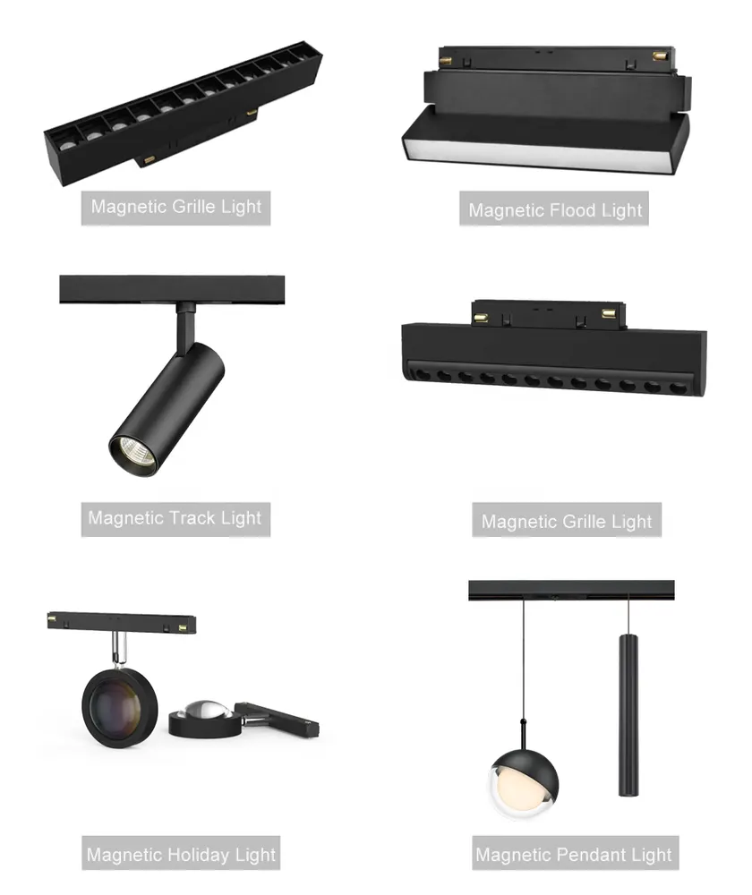 Slim Smart Aluminum LED Track Spotlight 30W For 2-Wire Track