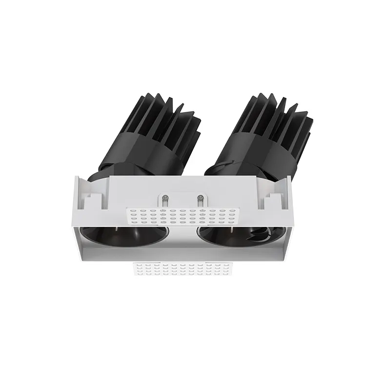 Adjustable Trimless Recessed Square COB LED Downlight 8-25W IP65