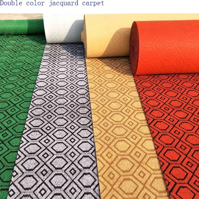 Jacquard Polyester Floor Carpet With Latex Backing