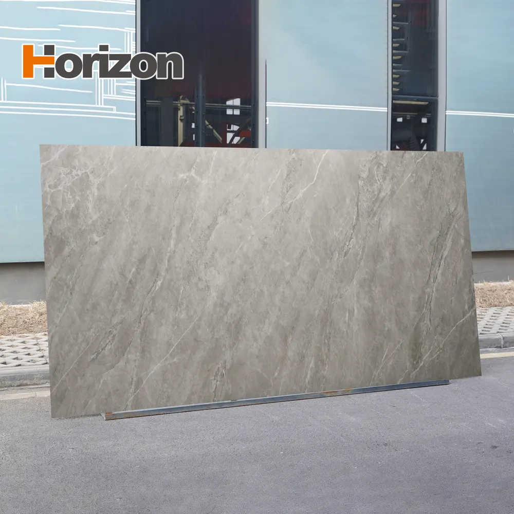 Wood-Look Glossy Sintered Stone Slab 1600x3200mm