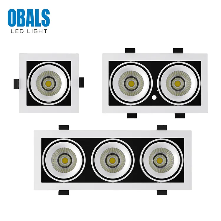 Recessed Aluminum LED Grille Spotlight 10-30W
