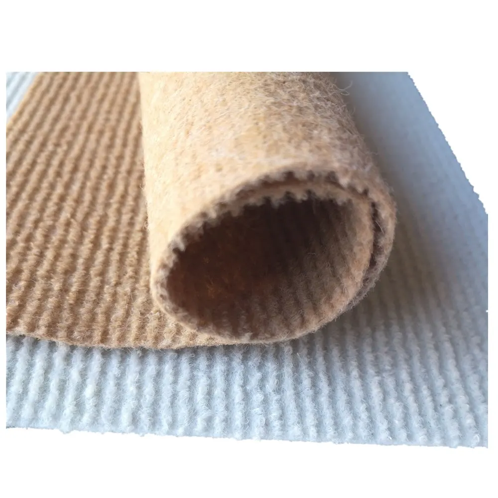 Ribbed Polyester Floor Carpet 2-6mm Thick