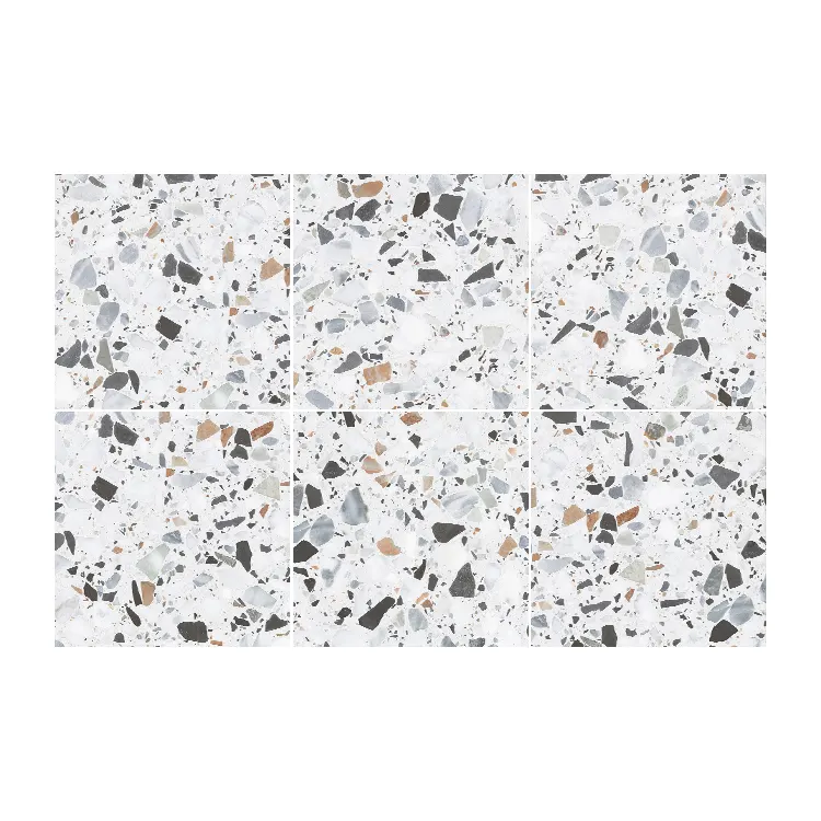 Terrazzo-Look Porcelain Floor Tile 600x600mm