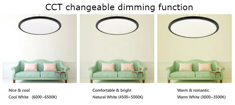 Surface-Mounted Round Aluminum LED Ceiling Light 30W