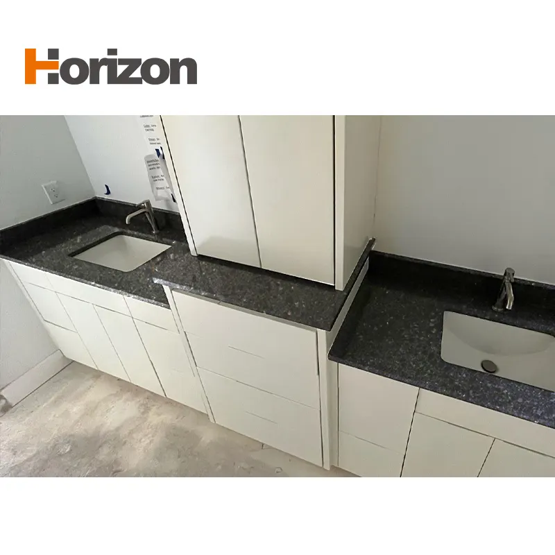 Black Polished Engineered Quartz Slab 3200x1600mm