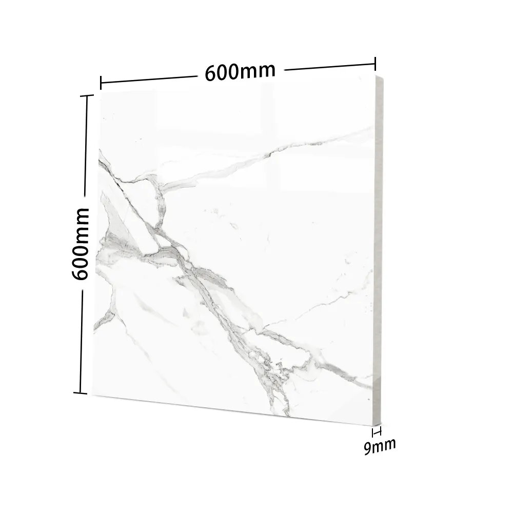 Stone-Look Glazed Porcelain Floor Tile 600x600mm