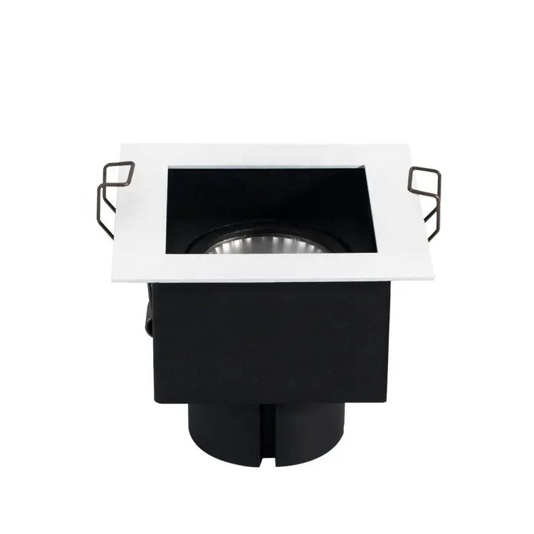 Adjustable Recessed Rectangular LED Grille Spotlight Black 18/30W