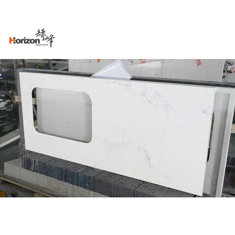 White Engineered Quartz Slab 3200x1600mm