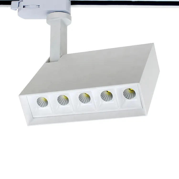 Aluminum Square LED Track Spotlight Black/White 15-30W