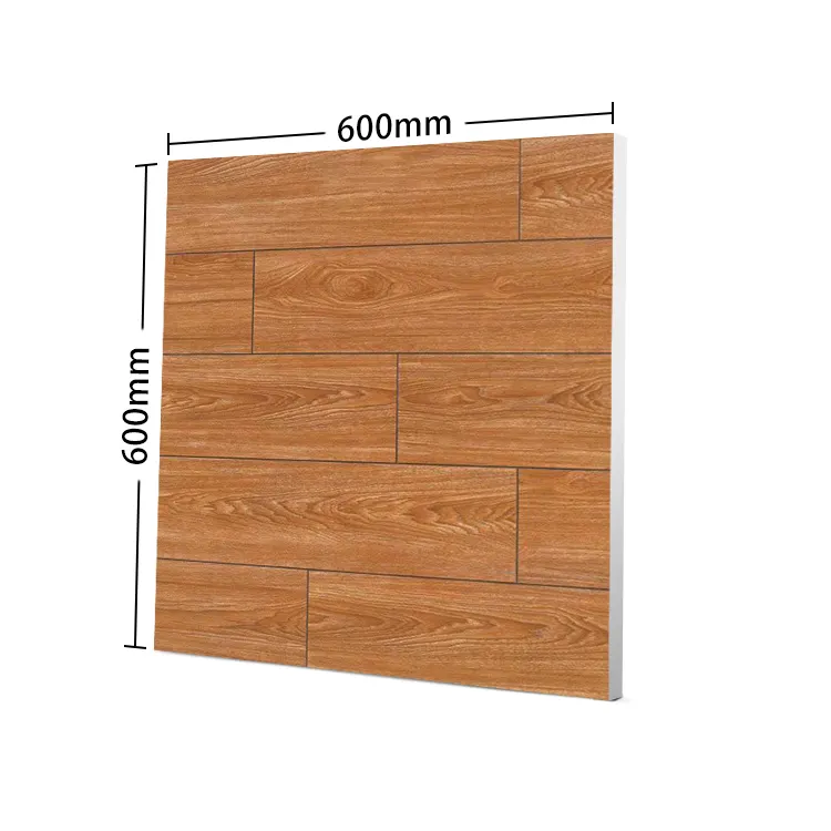 Wood-Look Porcelain Floor Tile 600x600mm