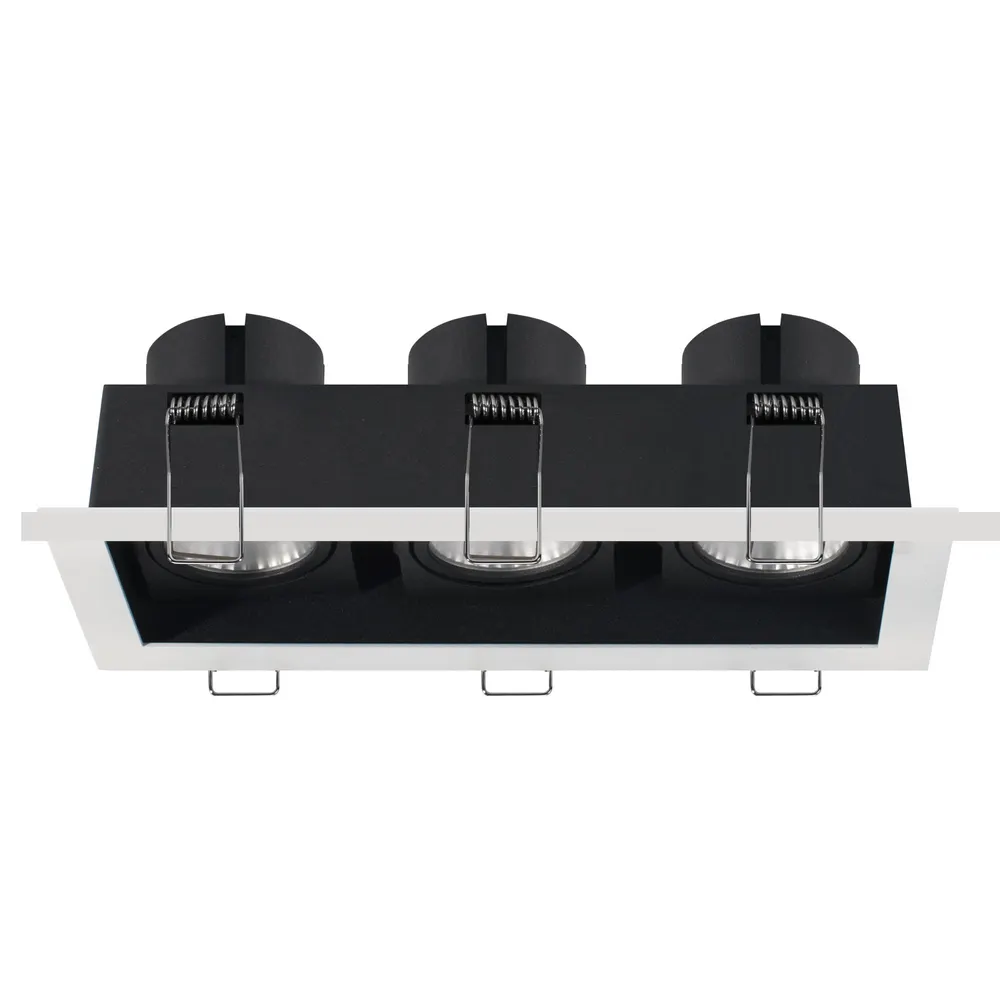 Aluminum LED Grille Spotlight 3x9W/3x15W/3x30W