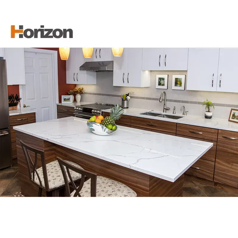 Calacatta Gray Engineered Quartz Slab 3200x1600mm