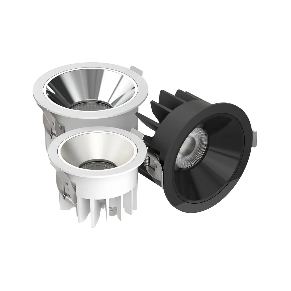 Anti-Glare Recessed Aluminum COB LED Downlight 12-60W