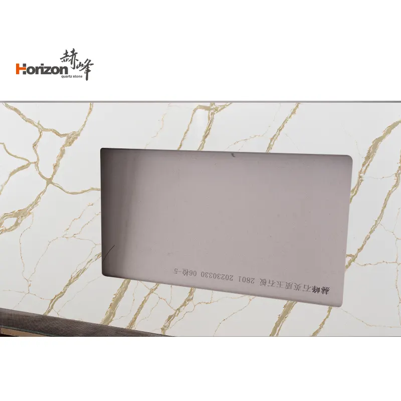 Calacatta White Engineered Quartz Slab 3200x1600mm
