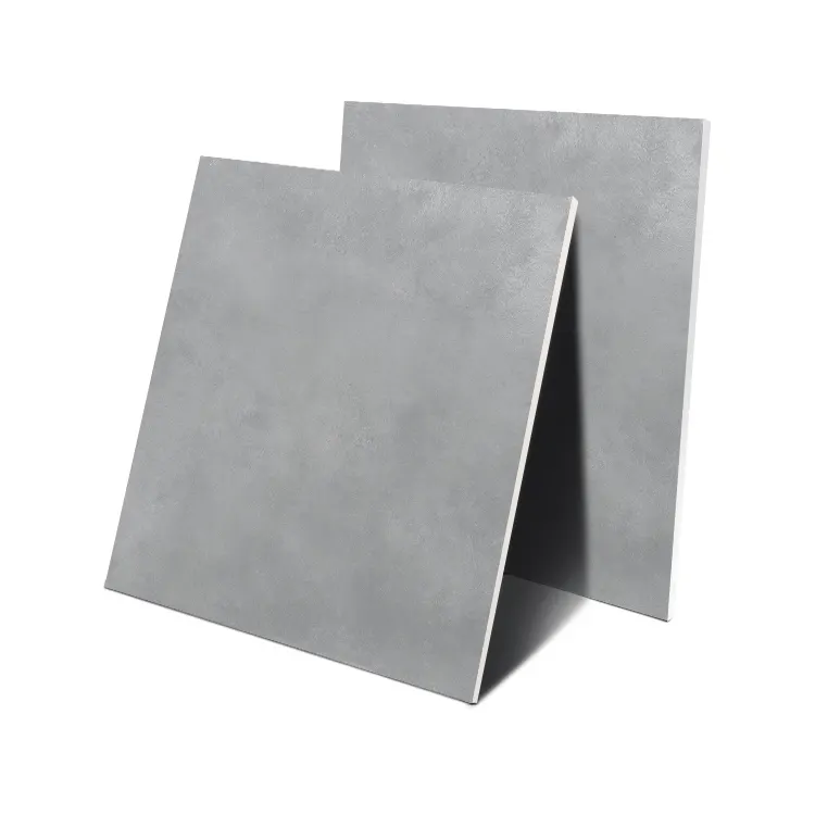 Non-Slip Stone-Look Gray Matte Porcelain Wall And Floor Tile 600x600mm