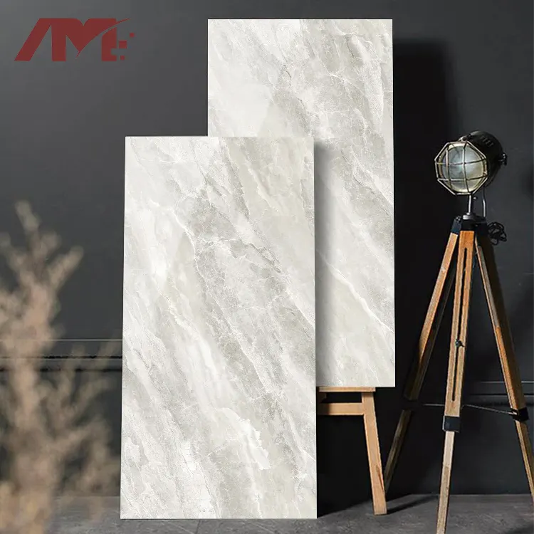 Marble-Look Gray Sintered Stone Slab 750x1500mm