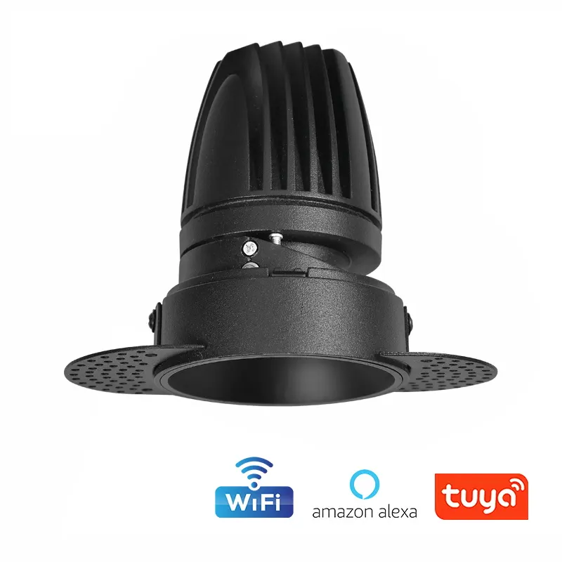 Trimless Recessed Aluminum LED Downlight 5-15W