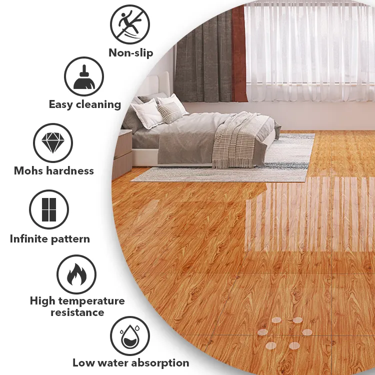 Wood-Look Porcelain Floor Tile 600x600mm