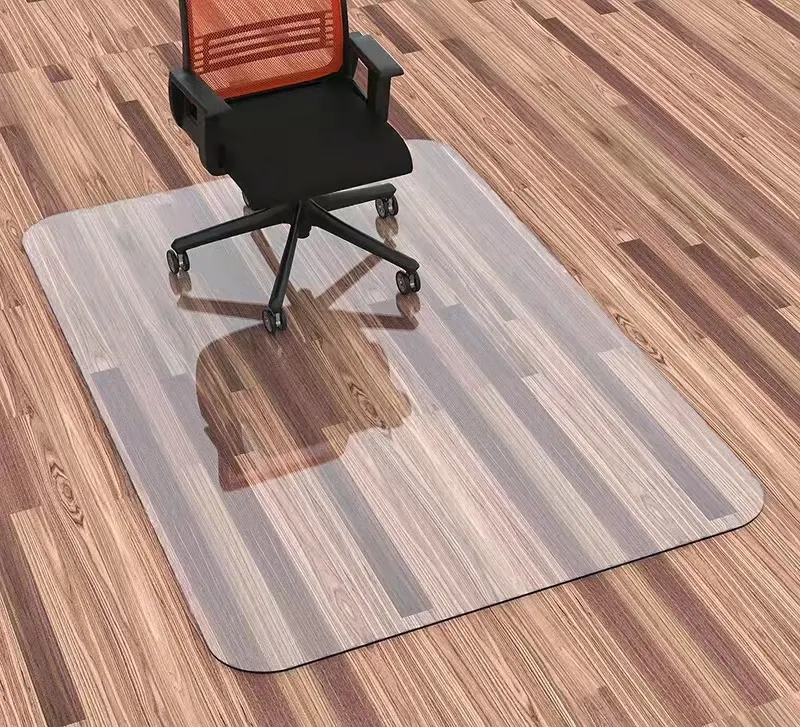 Transparent PVC Office Chair Mat For Hard Floors 90x120cm