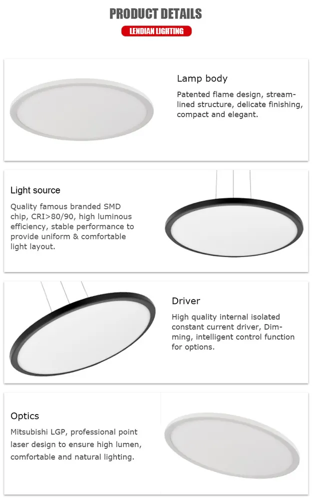 Aluminum LED Panel Light 300x16x1200mm 24-96W