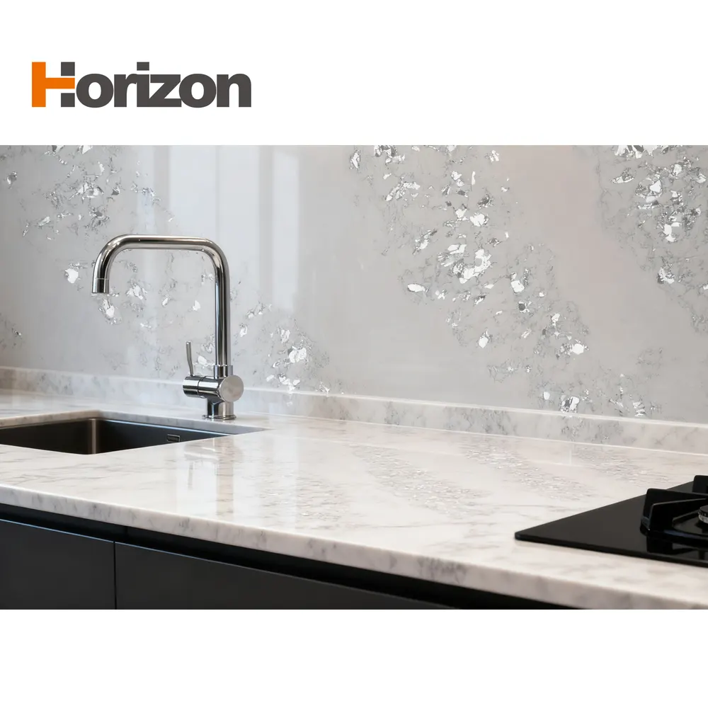 Blue Engineered Quartz Slab