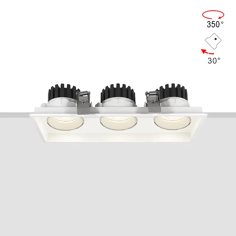 Adjustable Recessed Aluminum LED Downlight 10-25W