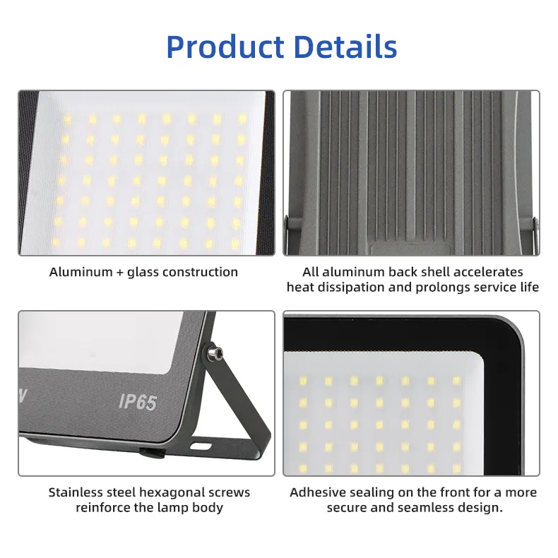 Slim Aluminum LED Floodlight 200W IP66