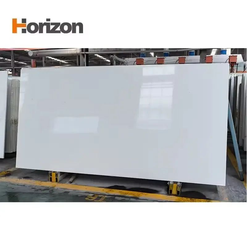 Calacatta White Polished Engineered Quartz Slab 3200x1600mm
