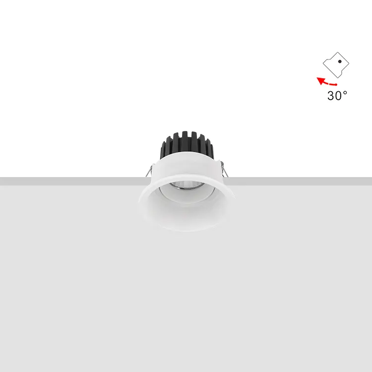 Dimmable Recessed Aluminum LED Downlight 8-25W IP65