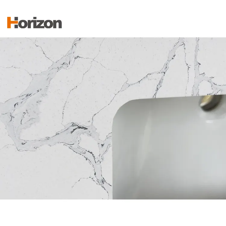 White Polished Engineered Quartz Slab 3200x1600mm