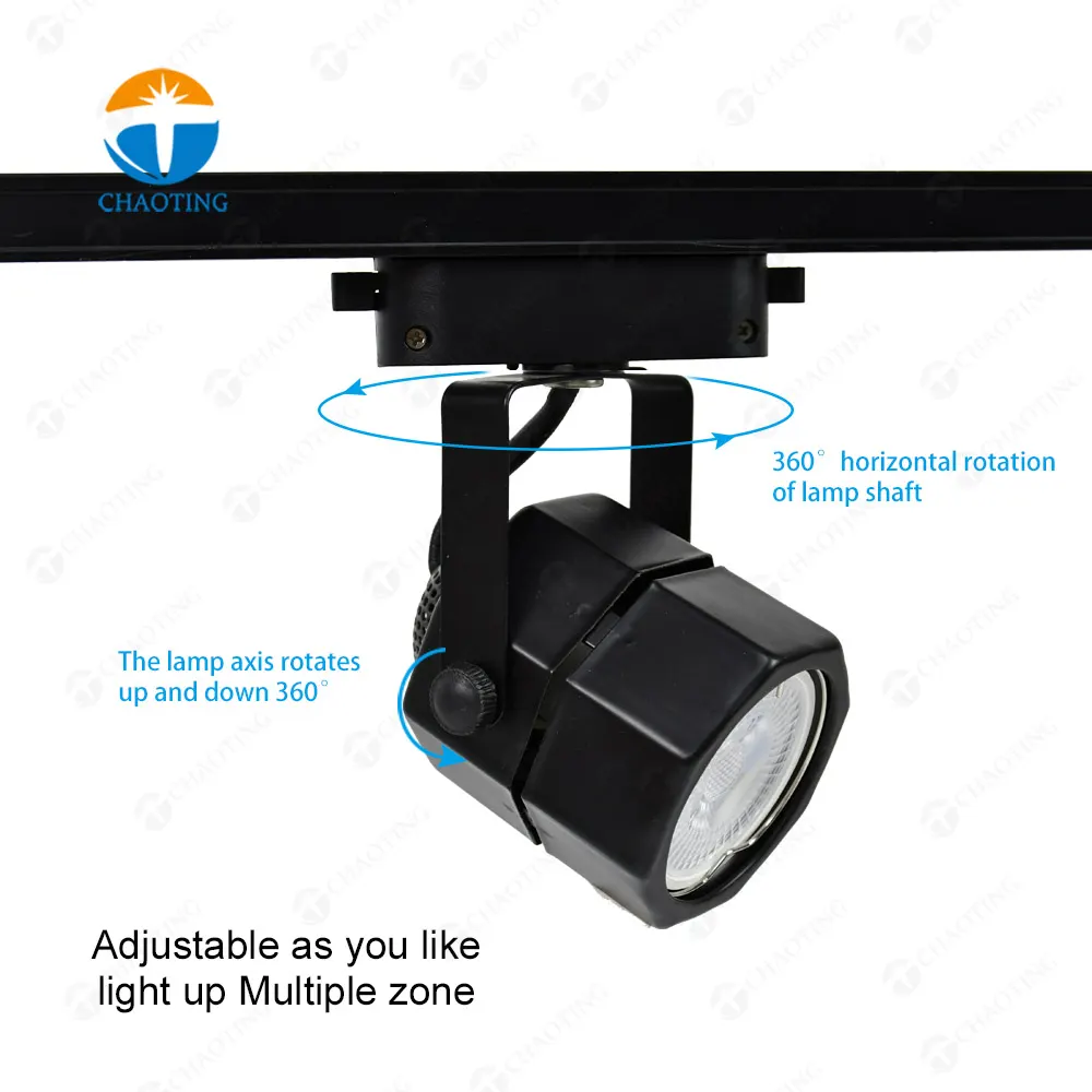 Aluminum Track Spotlight Housing MR16/GU10
