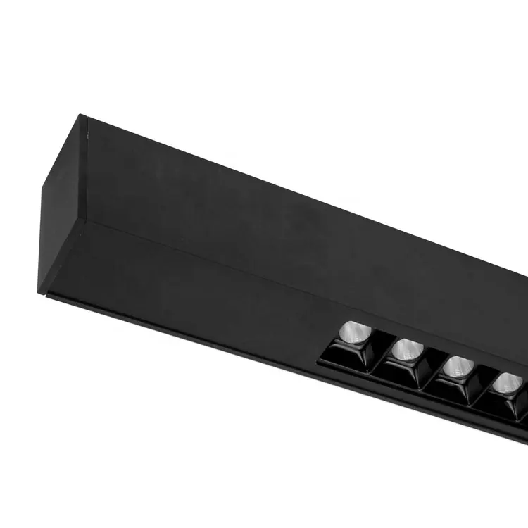 Aluminum Linear LED Pendant Light 890x58x68mm Black/White 15-45W