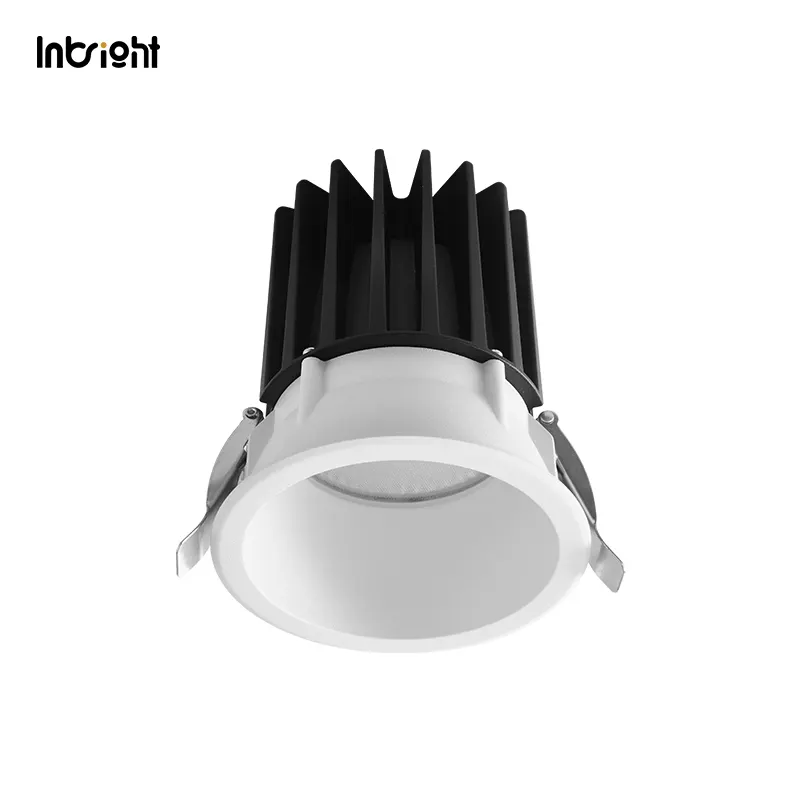 Anti-Glare Recessed Aluminum COB LED Downlight 8-28W IP65