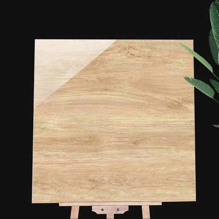 Wood-Look Polished Porcelain Wall And Floor Tile 600x600mm