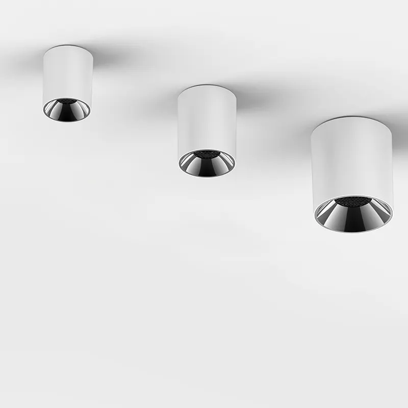 Anti-Glare Recessed/Surface-Mounted Round COB LED Downlight 30W
